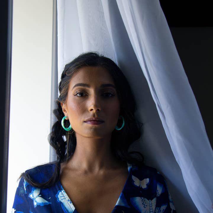 Illusion Hoops | Oval Statement Hoop Earrings for wholesale by Fenna&Fei