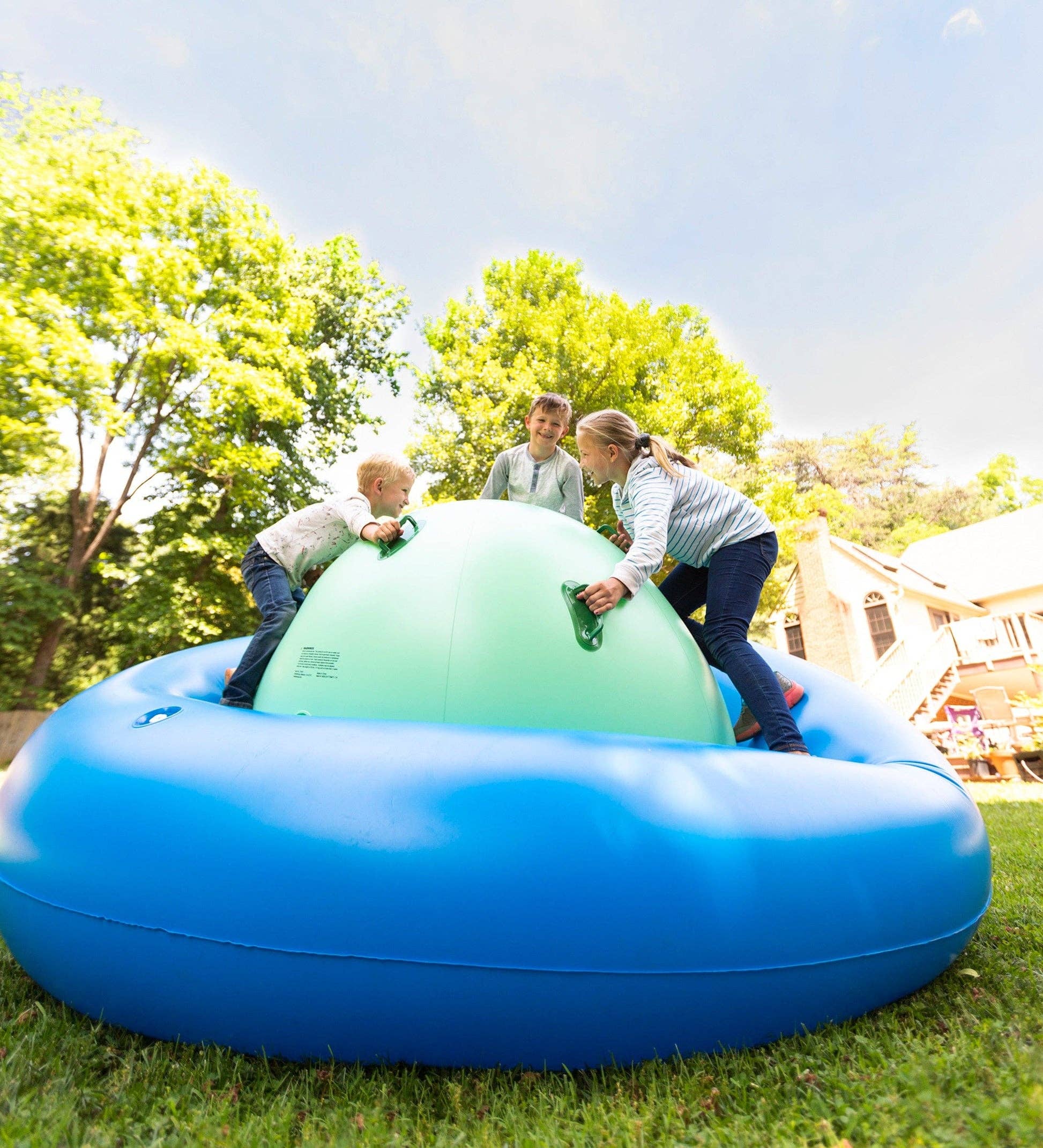 Hearthsong - Wholesale Inflatable Toy - Kids & Baby - Rock With It Giant 8-Foot Inflatable Dome Rocker Bouncer6