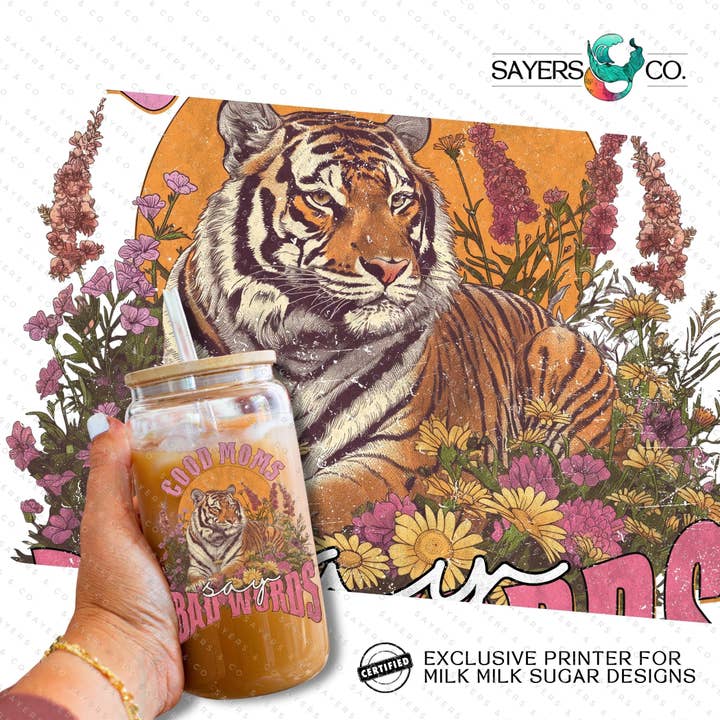 PRINTED Sublimation Transfer or Vinyl Print- Good Moms Say Bad Words 16oz Print for wholesale by Sayers & Co.