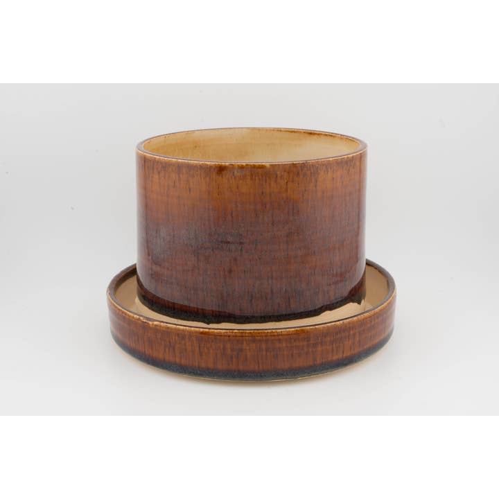 Swan City Ceramics - Wholesale Plant Pot - 4" x 4" Planter attached base drainage, Handmade Ceramic8