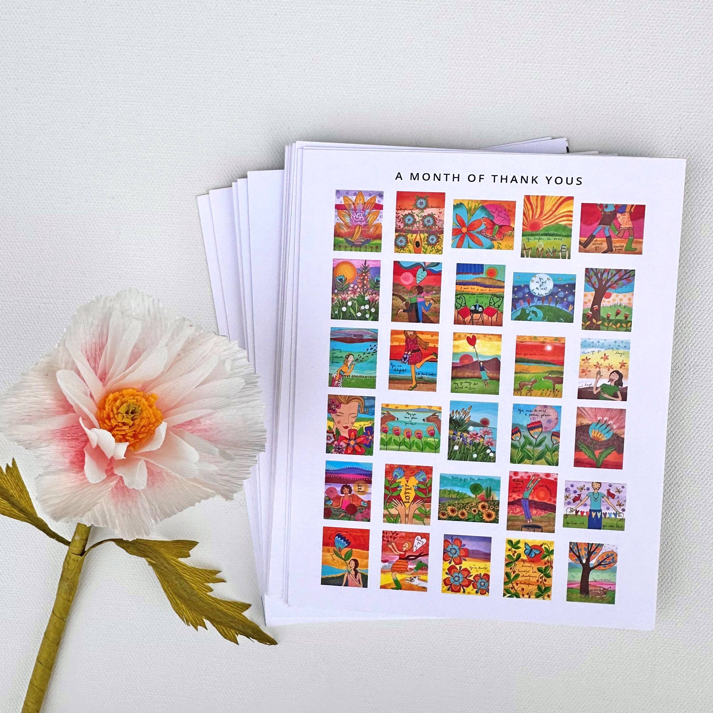 Lori Portka - Happiness Through Art – Großhandel Postkarten-Set – Dankbarkeits-Postkartenpaket3