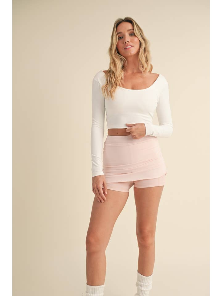 KIMBERLY C - Wholesale Athletic Top - Women's - Twist Back Long Sleeve Top21