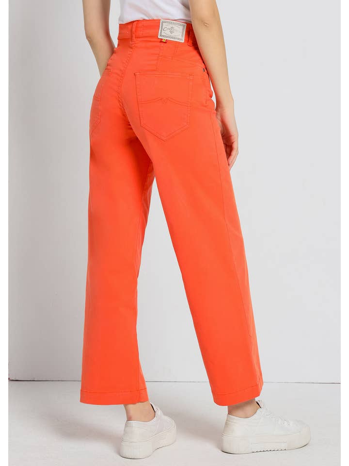 Orange CIMARRON Jeans|Straight WiCrop|Orange Inch Size for wholesale on Faire