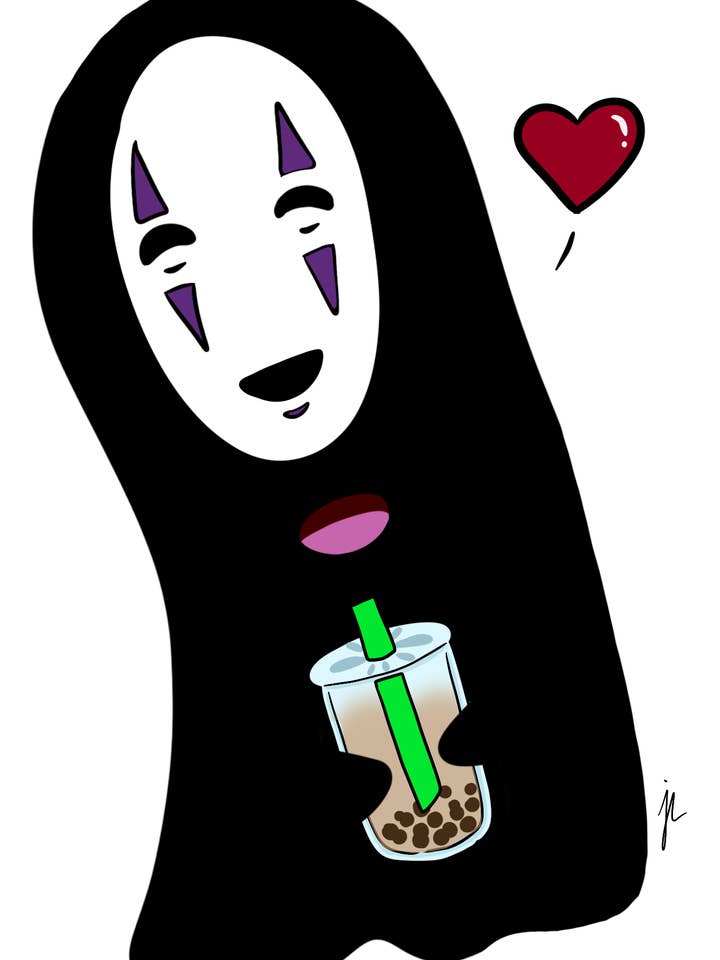 Adhesivo de té Boba sin rostro para venta al por mayor de The Shoppe of Many Things