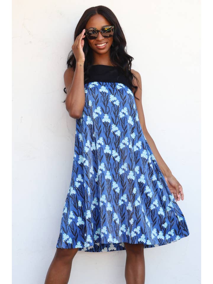 Eva Franco - Wholesale Dress - Women's - Abbey Dress - Blue Iris