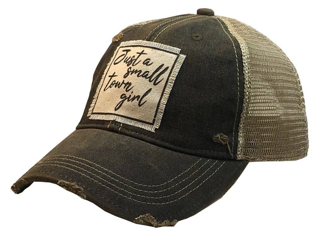 Vintage Life - Wholesale Trucker Hat - Women's - Just A Small Town Girl Distressed Trucker Cap1
