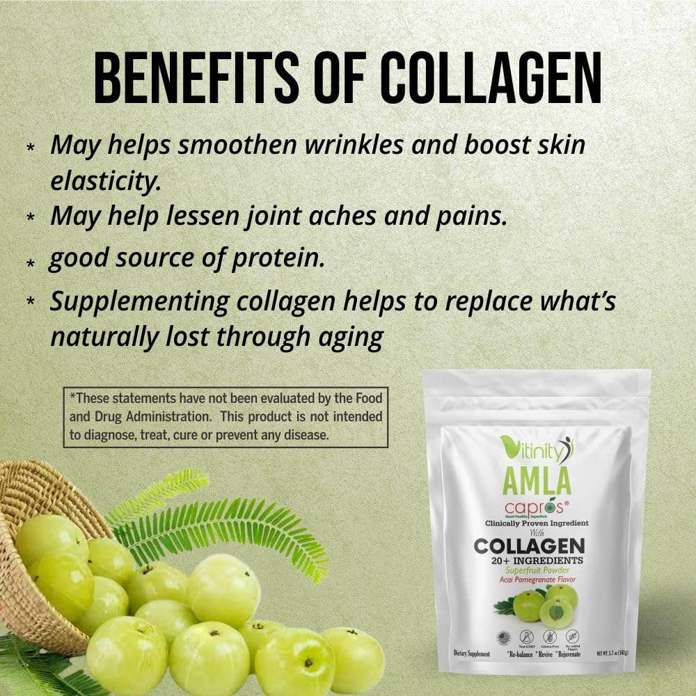 Vitinity - Vente Supplément oral/vitamine - Poudre de Collagène Super Aliment (AMLA)3