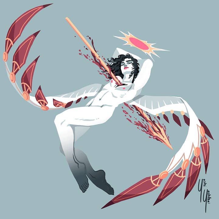 Gefallene Engel - Mini-Druck-Trio für den Großhandel von Yoshi Yoshitani LLC