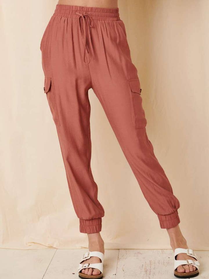 mittoshop - Wholesale Lounge Sweatpants/Joggers - Women's - H70479A-SATIN JOGGER PANTS11