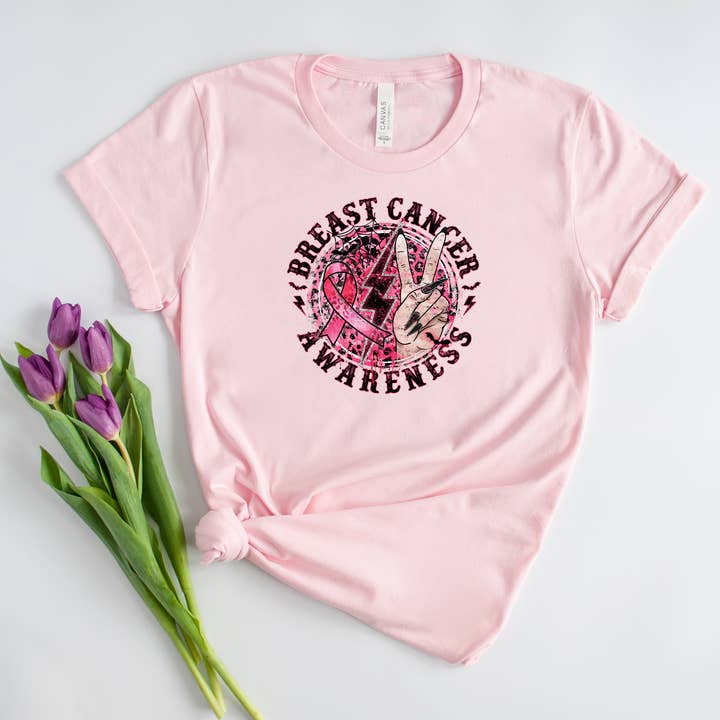 Brustkrebsbewusstsein Shirt für den Großhandel von Bella Bean Studios