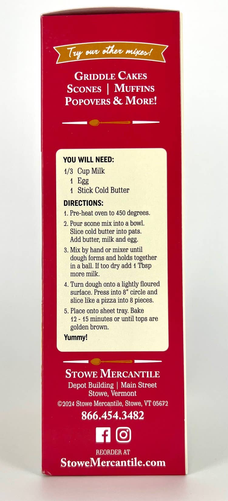 Stowe Mercantile Kitchen - Wholesale Biscuit Mix - Orange Cranberry Scone3