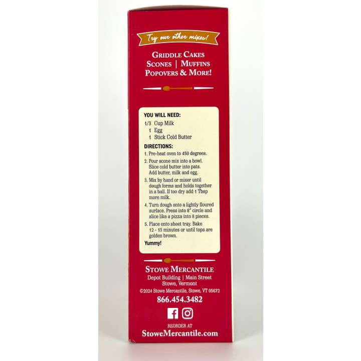 Stowe Mercantile Kitchen - Wholesale Biscuit Mix - Orange Cranberry Scone3