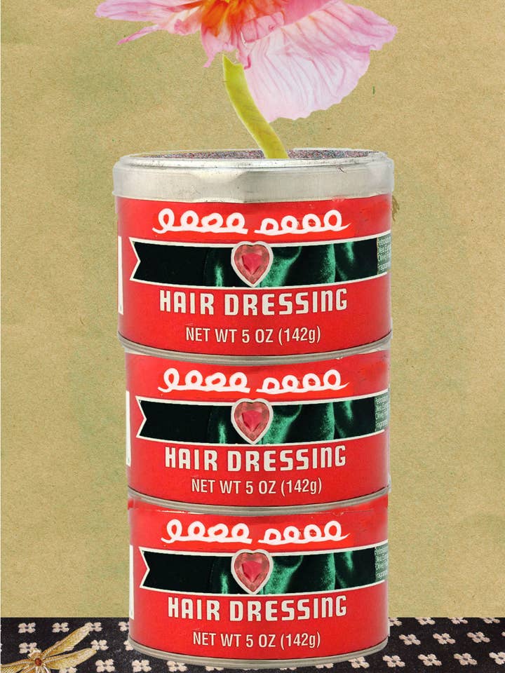 Red Tin Can with Flower Poster for wholesale by City and Flower Collage