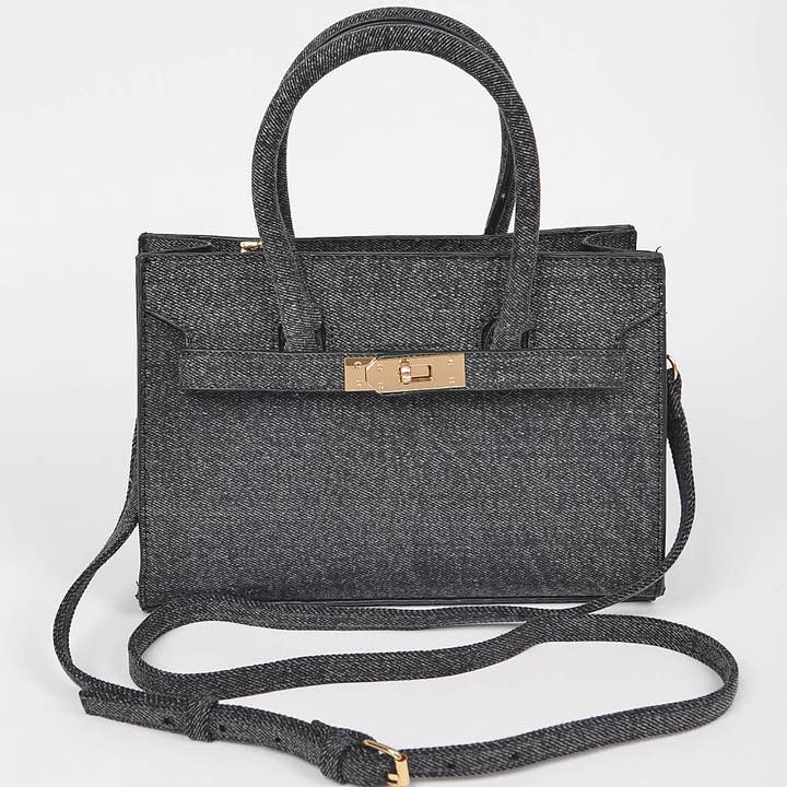 3AM BY H&D ACCESSORIES - Wholesale Top Handle Bag - Women's - Denim Handbag2