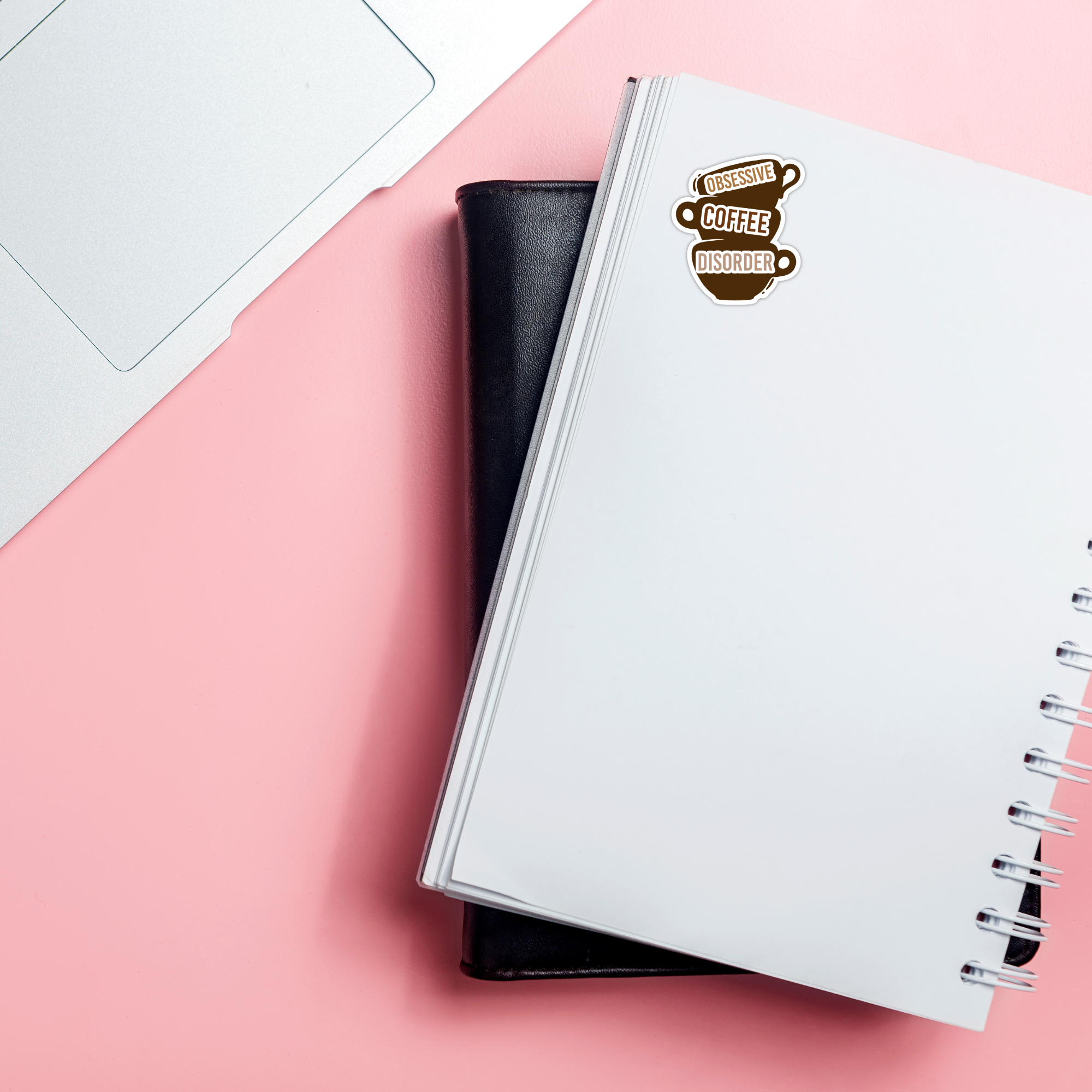 Coyote Color - Wholesale Sticker - OCD Obsessive Coffee Disorder Vinyl Sticker Decal 5