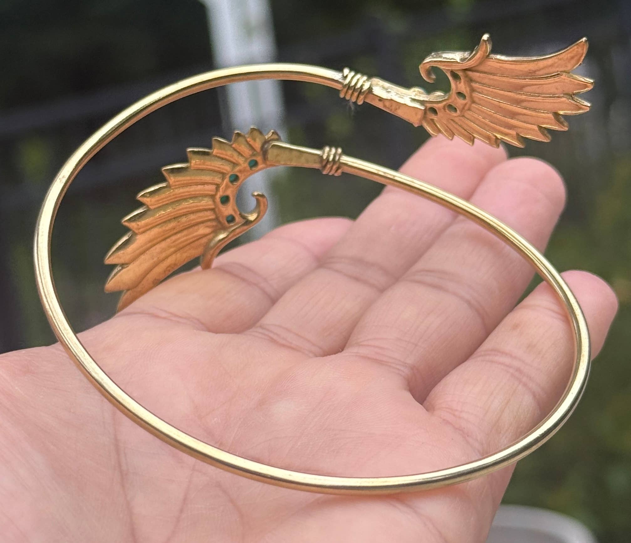 Lungta Imports - Wholesale Cuff Bracelet - Arm Cuff Bracelet Armlet Armband With Stones Angel Wings9