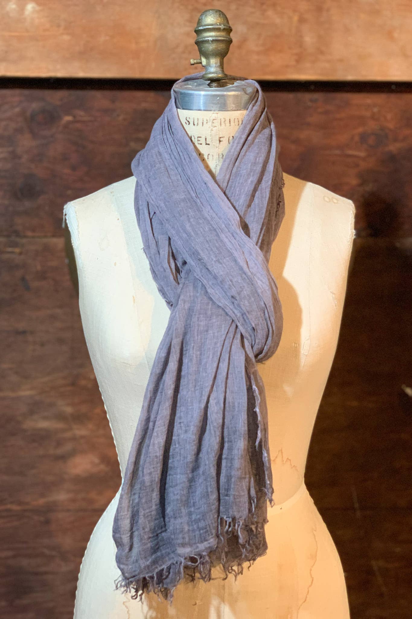 Dolma - Wholesale Sjaal - Dames - Stone Washed Katoenen Sjaal Wit (meerdere kleuren aan de binnenkant)1