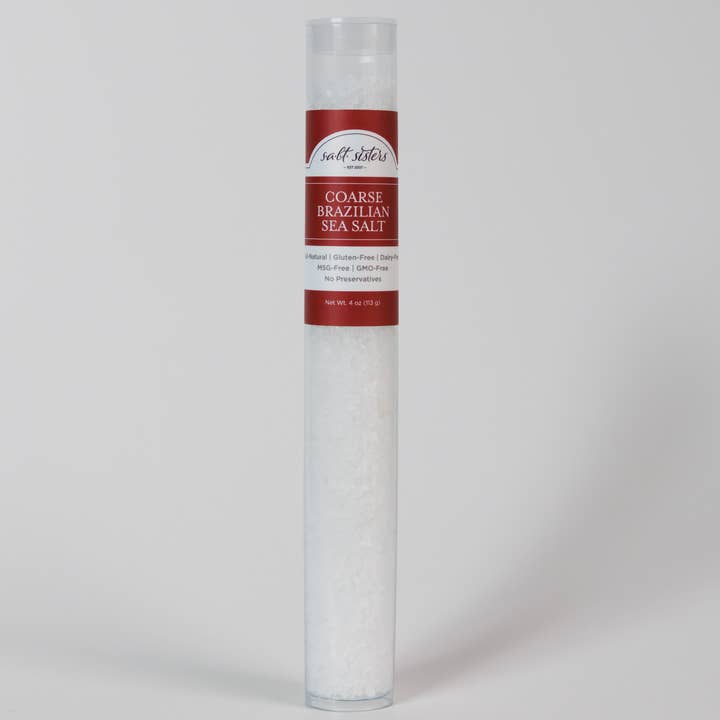 Salt Sisters - Wholesale Salt - Grinder Refill Tube - Sea Salt - Brazilian - Coarse - 4 oz0