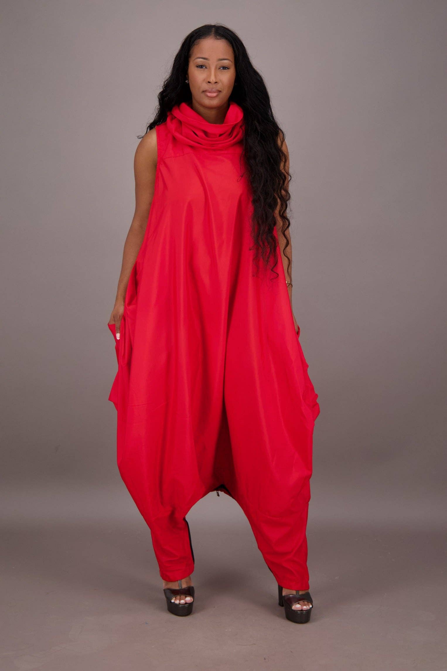 Advance Apparels - Wholesale Jumpsuit - Dames - Voorhoofd Jumpsuit met Capuchon en Effen Kleur AJ-250805