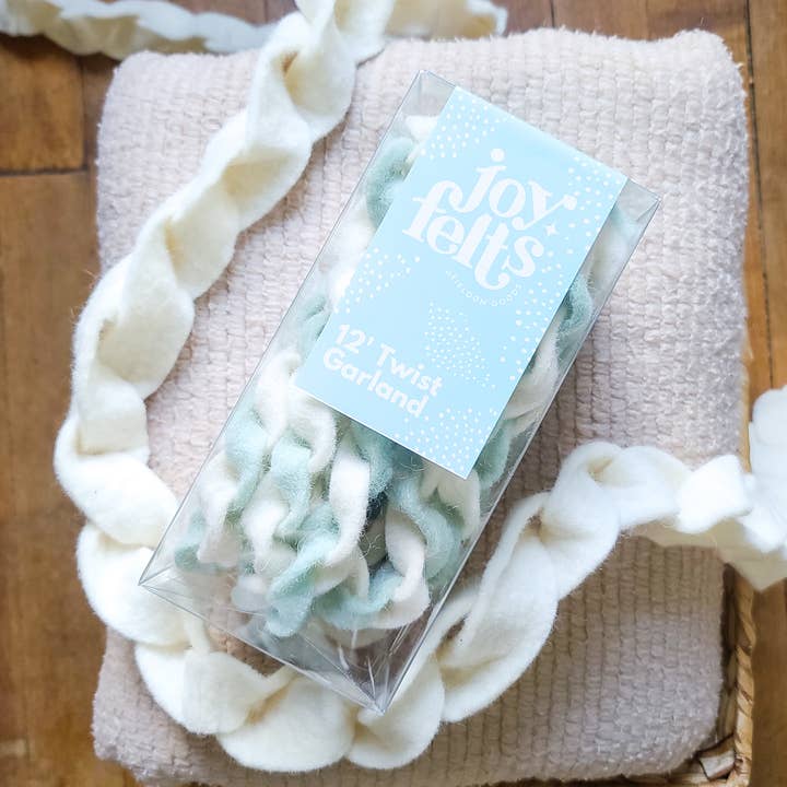 LIKERANCE - Era $12 - Mini Twist Garland de 12 pés - Mint por atacado de Joy Felts