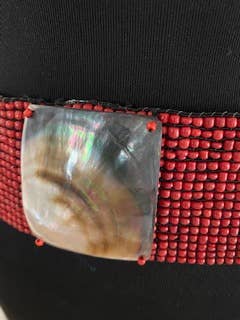 Shae's Resale - Wholesale Belt - Women's - 100 Infinity Beaded Belt with Abalone Shell Buckle1