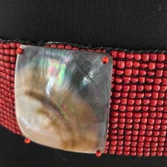 Shae's Resale - Wholesale Belt - Women's - 100 Infinity Beaded Belt with Abalone Shell Buckle1