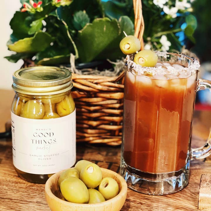 Wendi’s Good Things Market - Wholesale Olives - Garlic Grove Reserve Stuffed Olives1