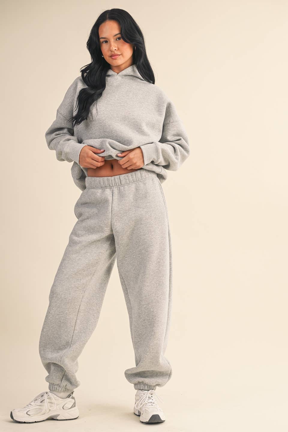 KIMBERLY C – Engroshandel Hoodie – Kvinder – Cozy Fleece oversize pullover hættetrøje15