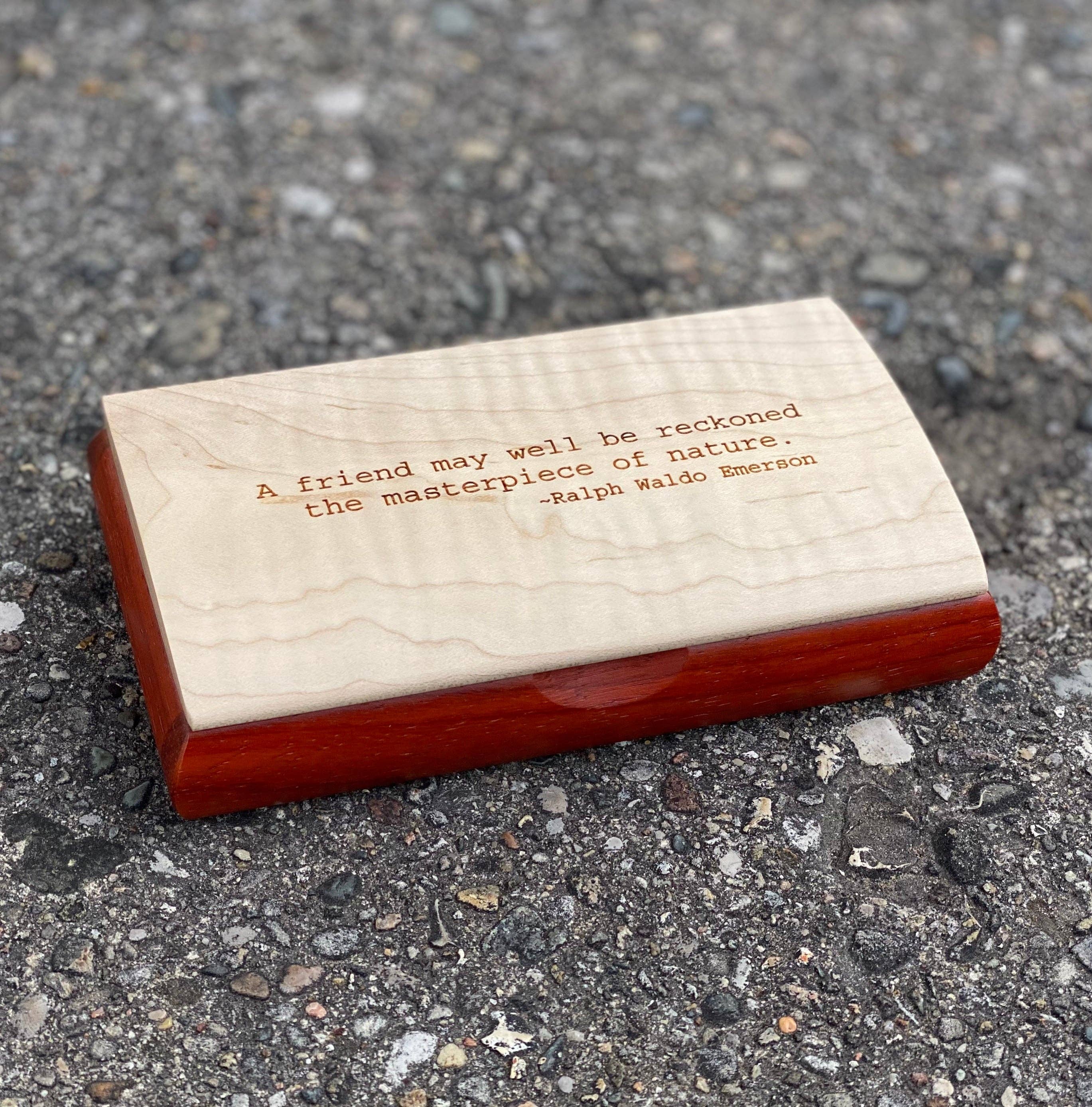 Mikutowski Woodworking - Wholesale Decorative Box - Wooden Possibility Box Engraved with Best Selling Quotes21