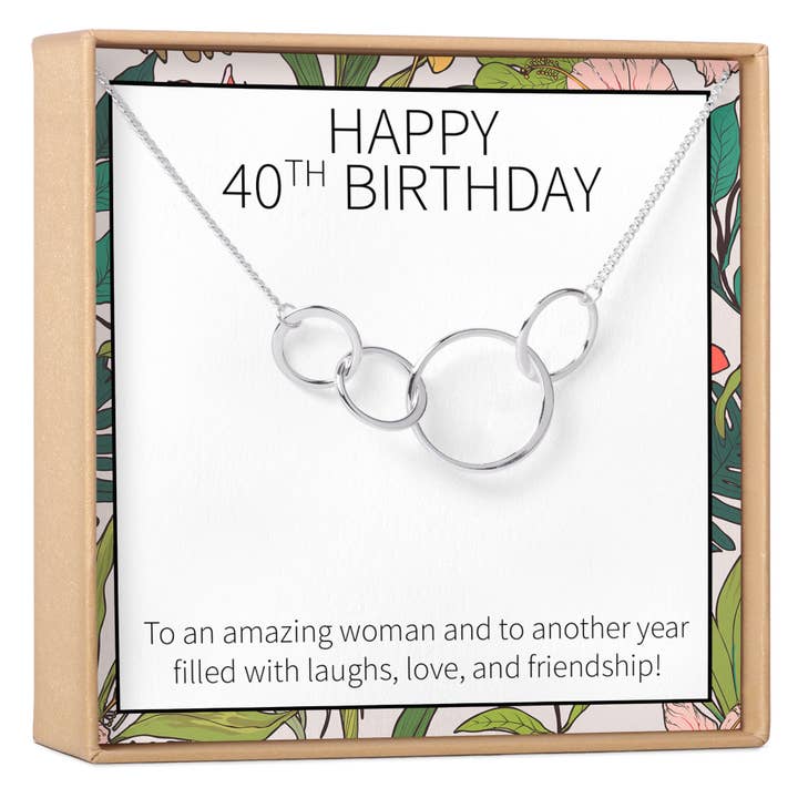 40th Birthday Necklace for wholesale by Dear Ava
