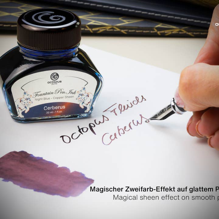 Octopus Concept GmbH - Wholesale Writing Ink - Fountain pen ink, Sheen, Cerberus, blue, 30 ml2