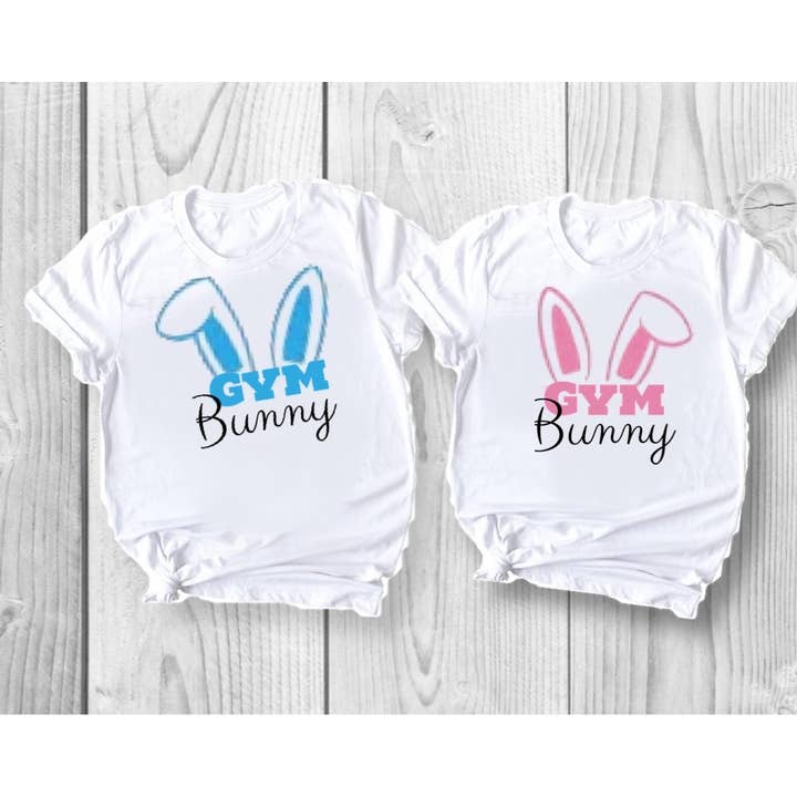Gym Bunny shirt| Easter Gymnastics shirt| Easter Bunny shirt for wholesale by Ruston Rose
