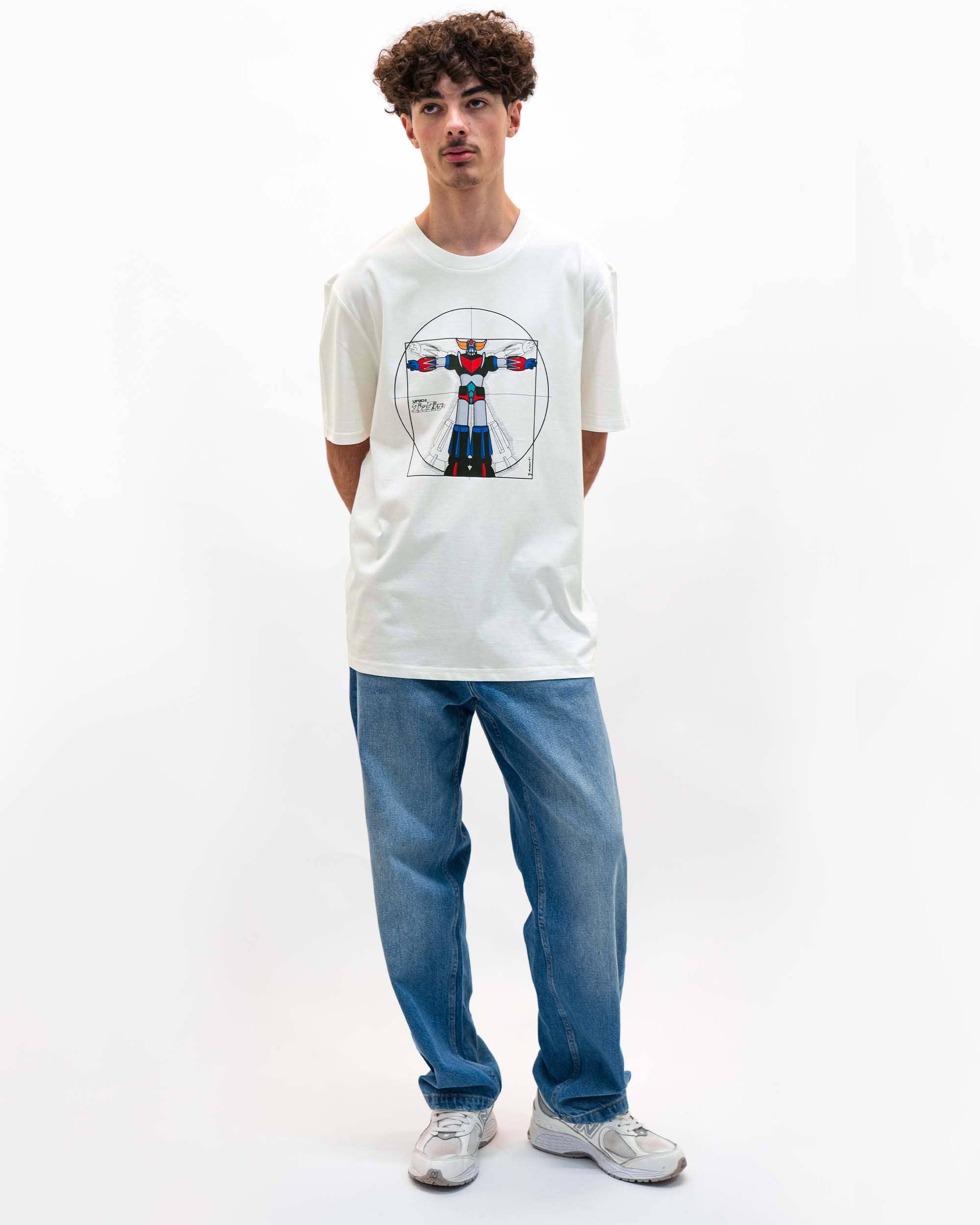 Grafitee - Wholesale T-shirt met print - Heren - Goldo De Vitruv T-shirt - grafisch ontwerp met robots1