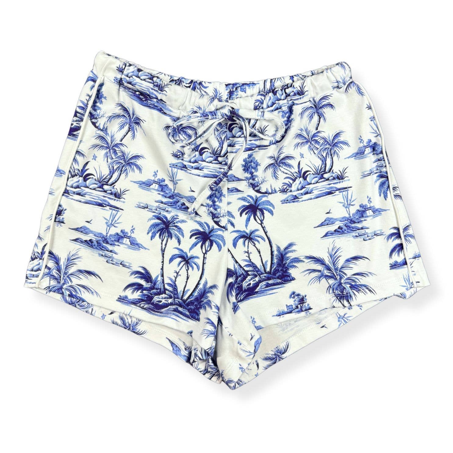 Pink Elephant Brands - Wholesale Sleepwear Set - Women's - Women's Button-Front Shortie Sleep Set - Tropical Toile2