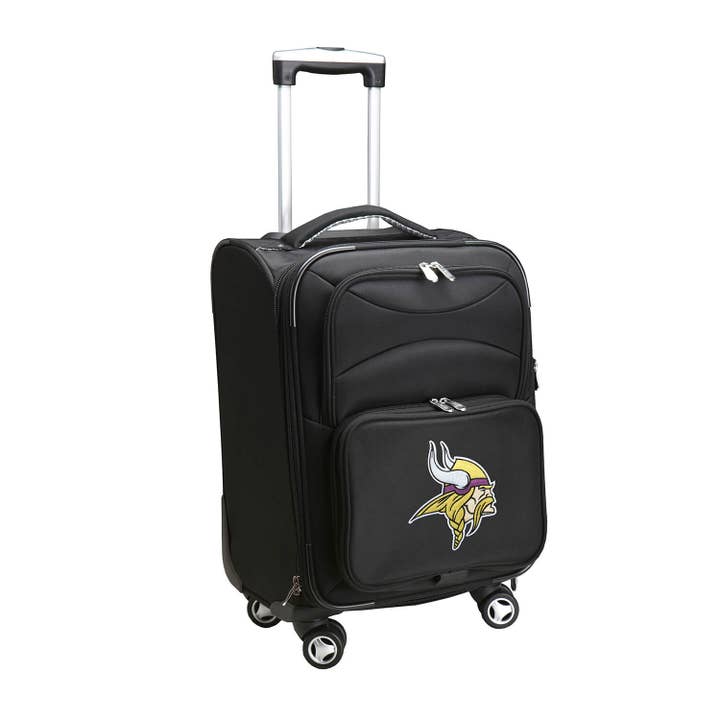 NFL Minnesota Vikings 21" Carry-On Spinner Soft side for wholesale by Mojo Licensing
