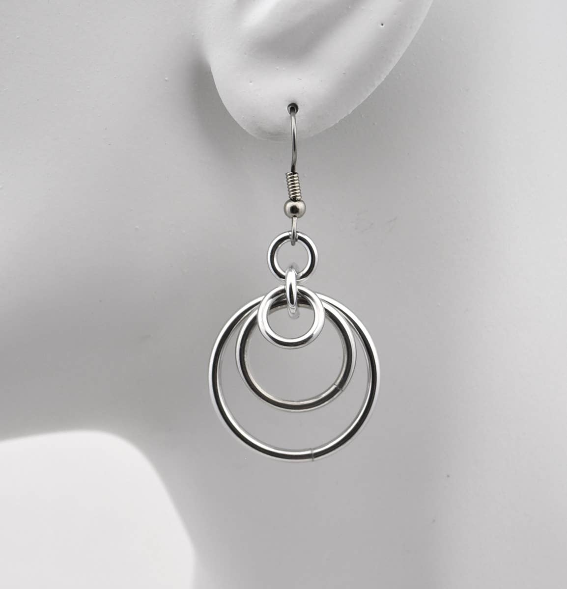 Rebeca Mojica Jewelry - Wholesale Dangle Earrings - Scallop Earrings - Silver Color3