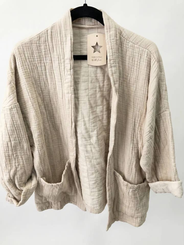 Mimi & Gogo - Vente Veste – femme - Veste matelassée en gaze de coton @5343_VesMatelasséGaze2