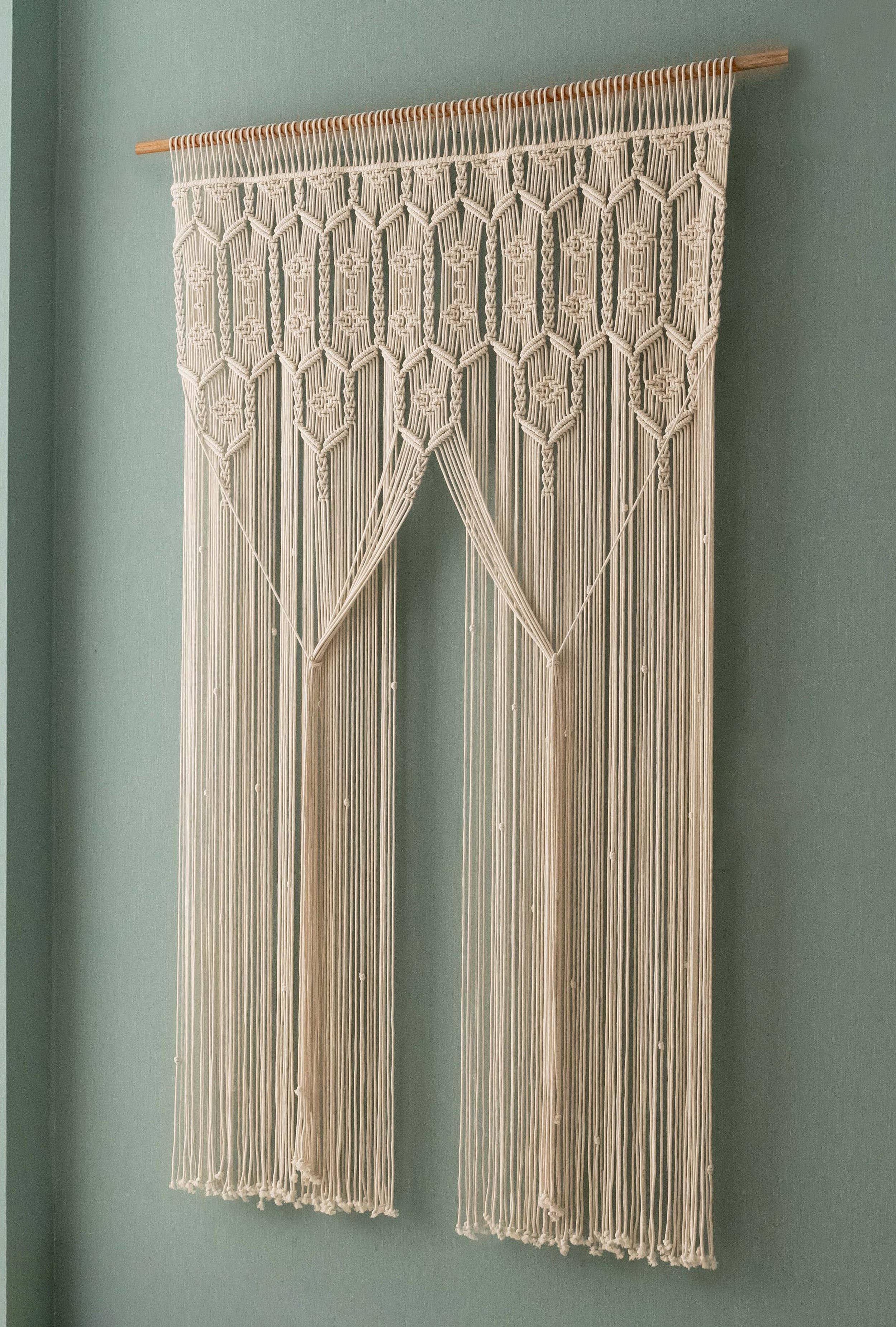 HeartCrafted - Vente Rideaux - Rideau moderne en macramé C29