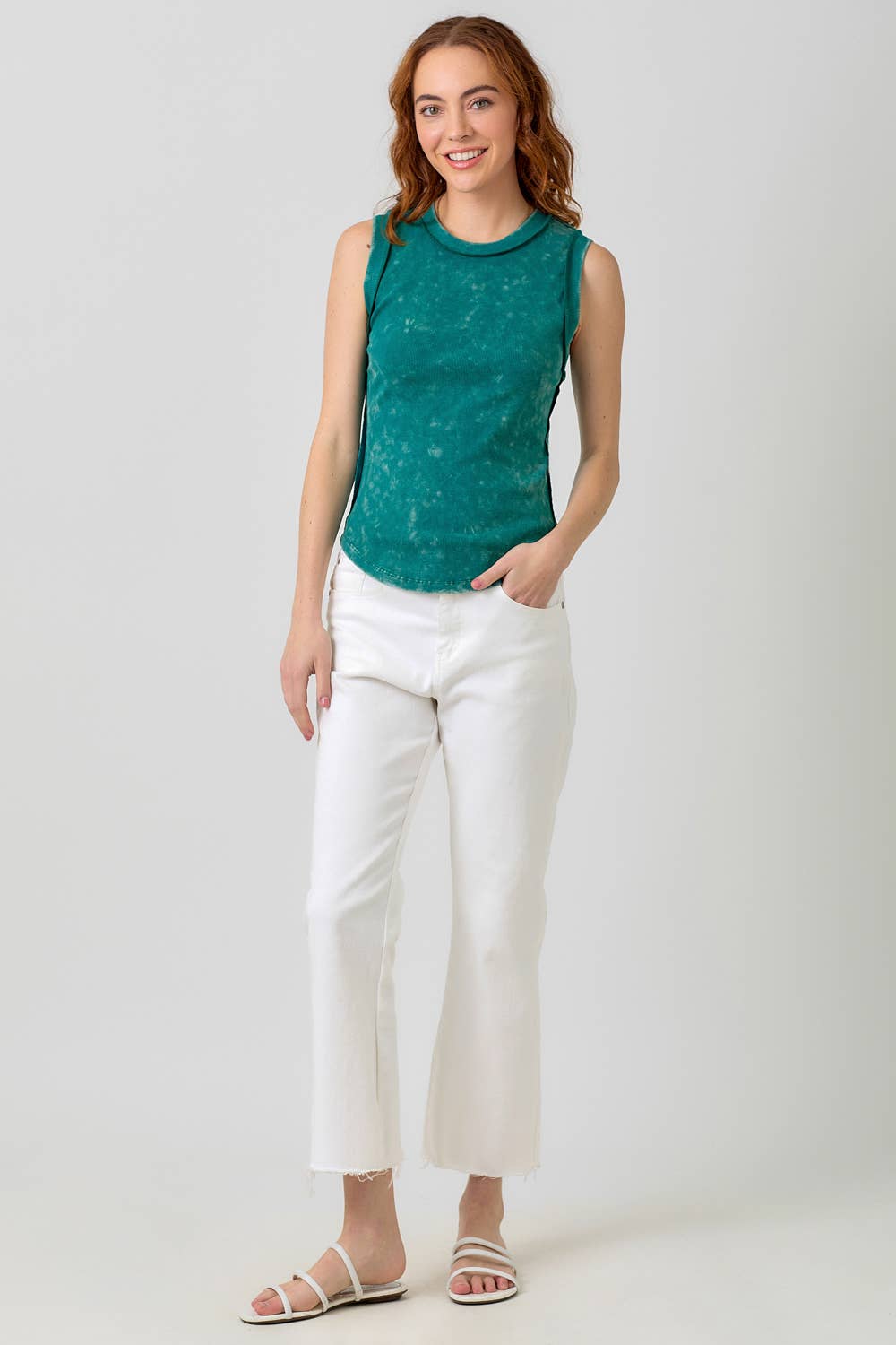 Mystree - Wholesale Tank Top - Women's - 60556 Exposed Seaming Ribbed Tank19