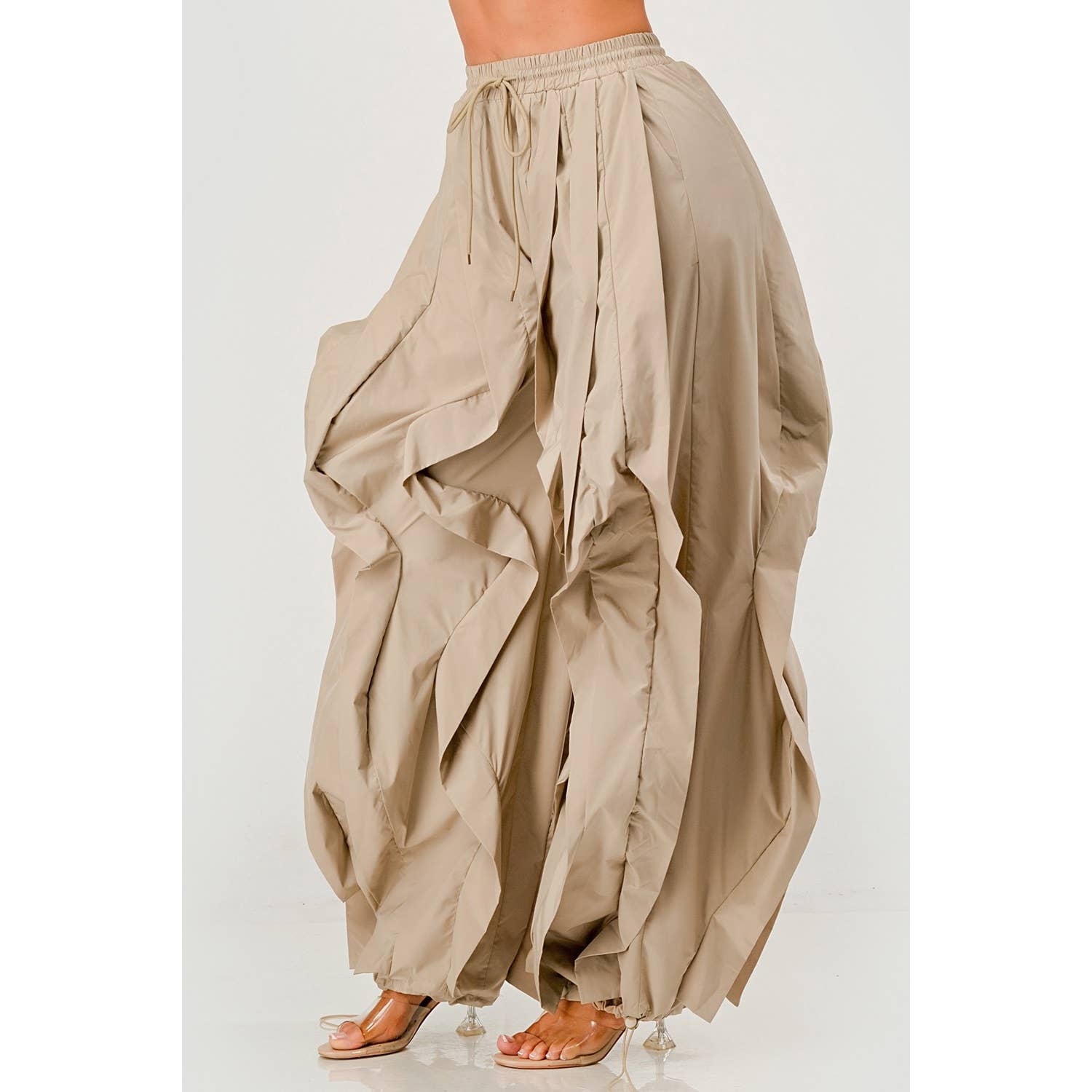 Black Pearl Clothing - Wholesale Pants - Women's - CASCADE DETAIL WIDE LEG PANTS4