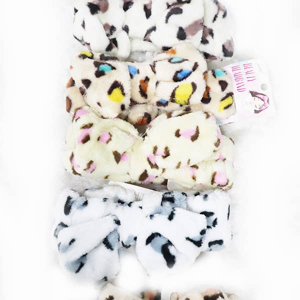 MIX COLOR Leopard Print Shower Headwrap for wholesale on Faire4