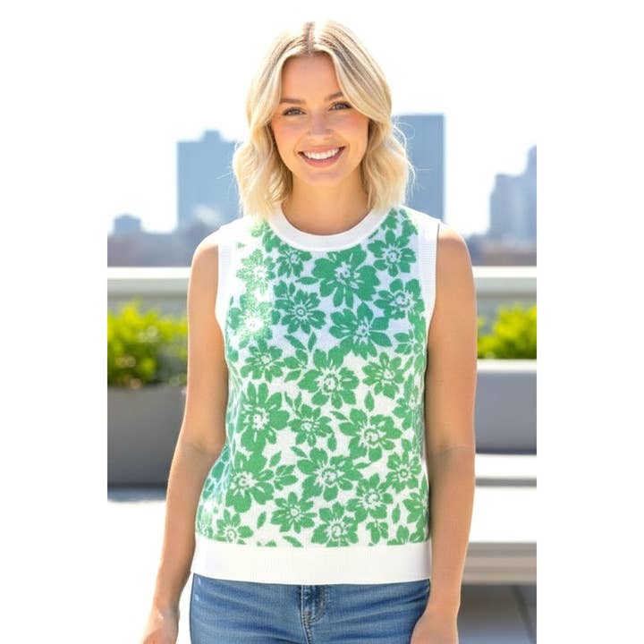 BLOEMENPRINT TRUI TANKTOP voor wholesale door STACCATO