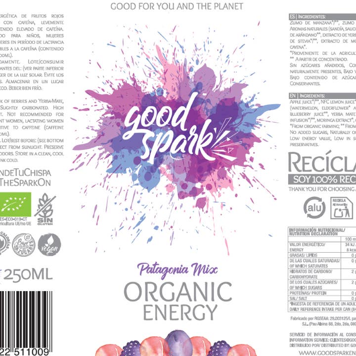 good spark - Wholesale Sports/Energy Drink - Good spark - Organic energy drink - Mixed Pack