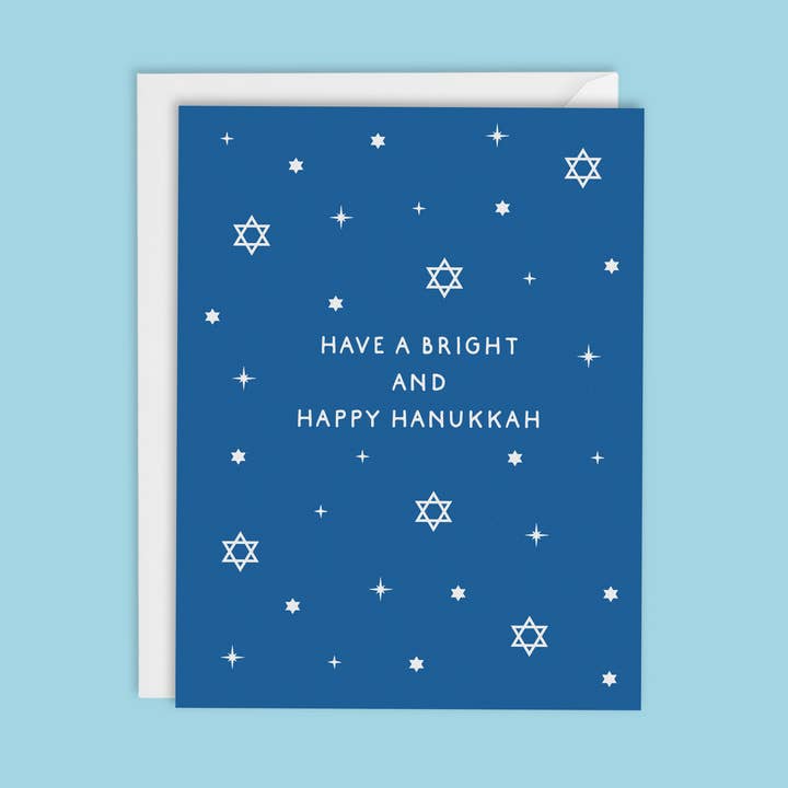 HELDERE EN VROLIJKE HANUKKAH-KAART voor wholesale door MELLOWWORKS