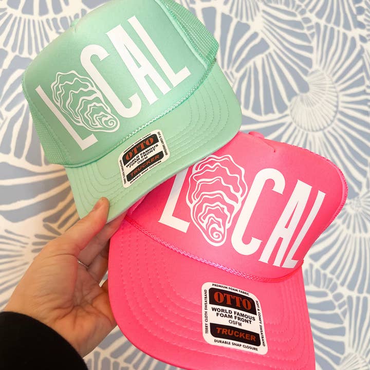 Mint & Honey - Wholesale Trucker Hat - Unisex - LOCAL Oyster Shell Trucker Hat
