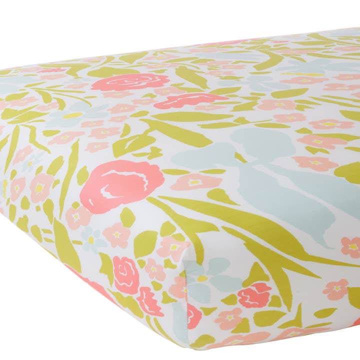 Sábana para cuna Jenny Coral para venta al por mayor de Biscuit Home