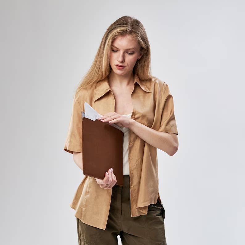 Pikore - Wholesale Folders - Leather Document Case, Leather Paper Folder6