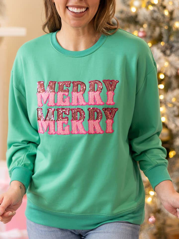 Sweatshirt Sarah Merry Merry PK 1X-2X for wholesale by Mary Square