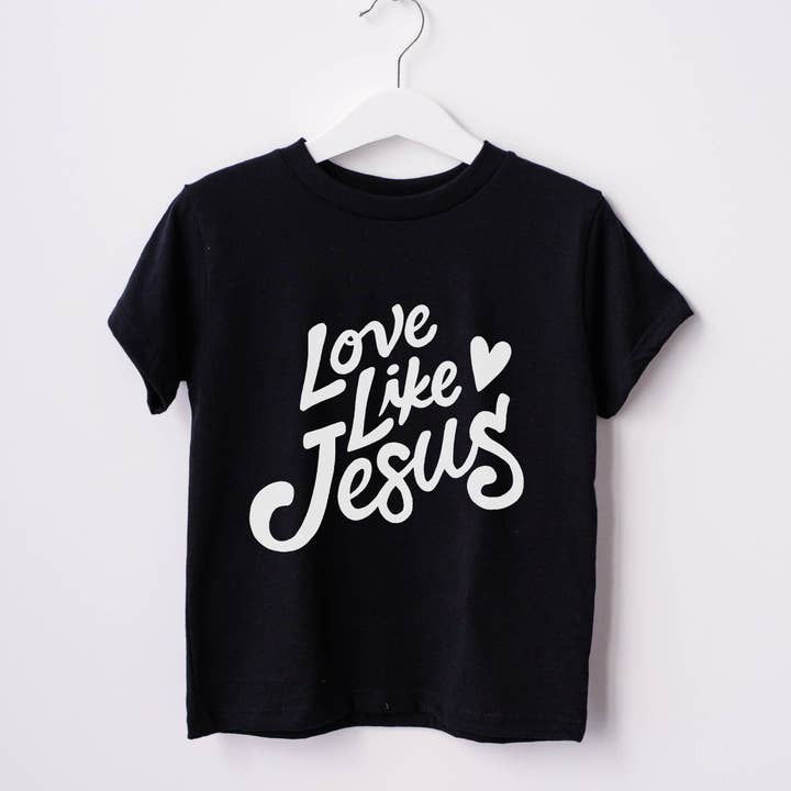 Camisa Tee Fé Love Like Jesus Crianças por atacado de P E T I T R U E
