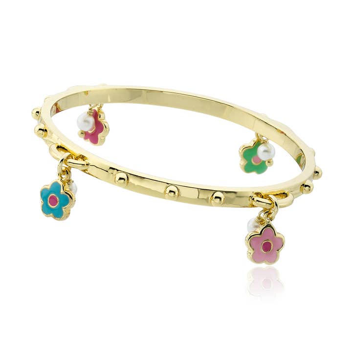 Flower Cluster Bangle for wholesale by Little Miss Twin Stars